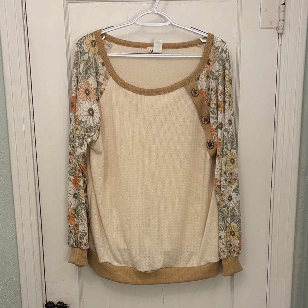 BiBi Beige Knit Top